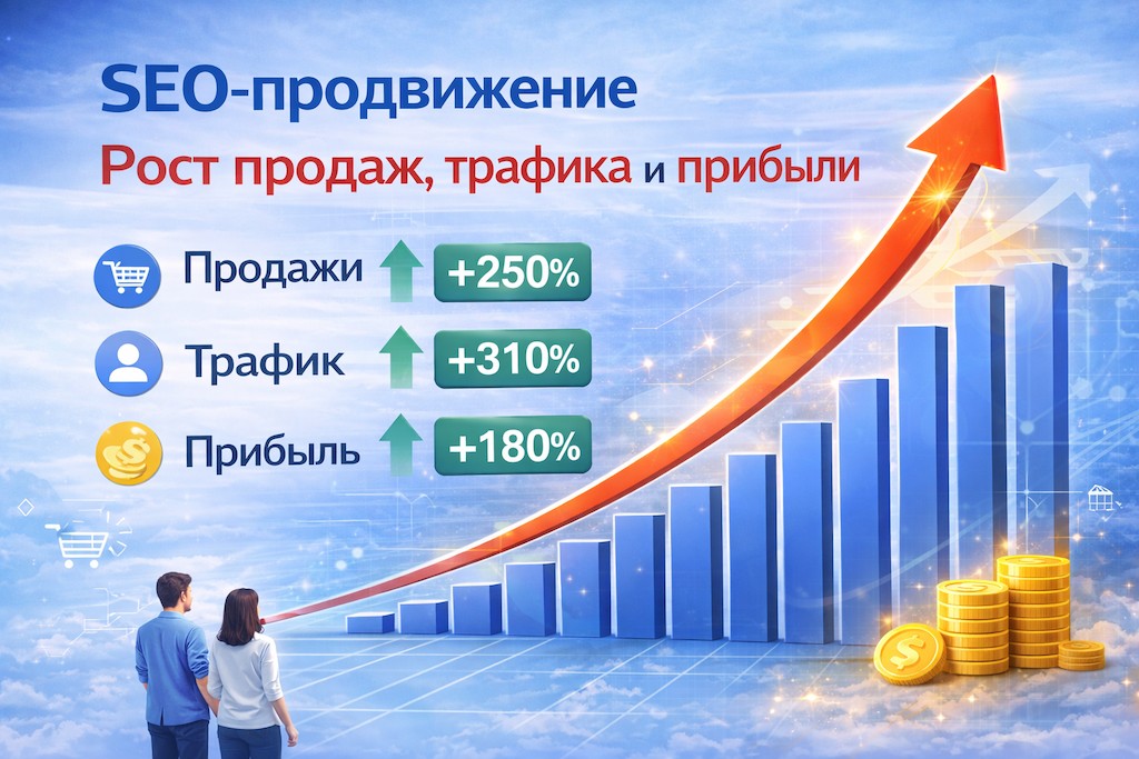 SEO-продвижение: рост продаж, трафика и прибыли